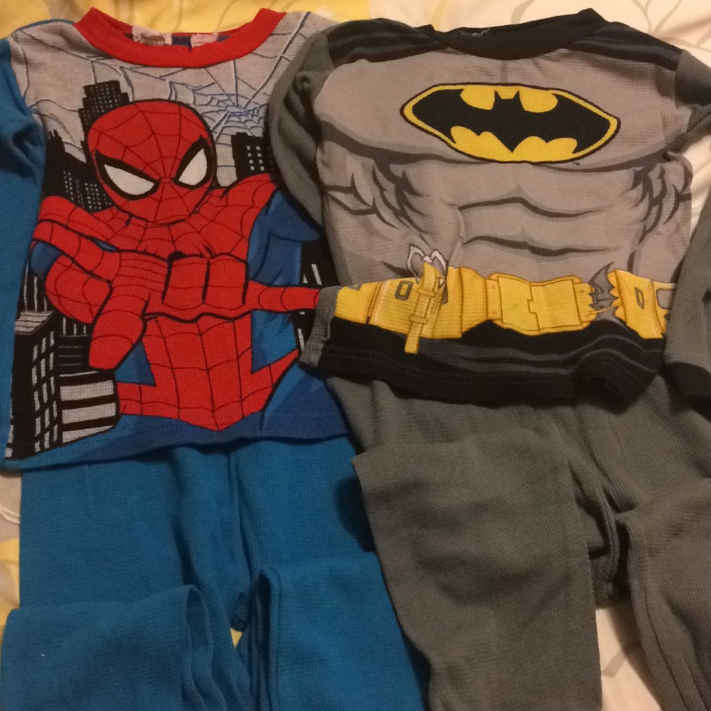 Two pair of boys pajamas